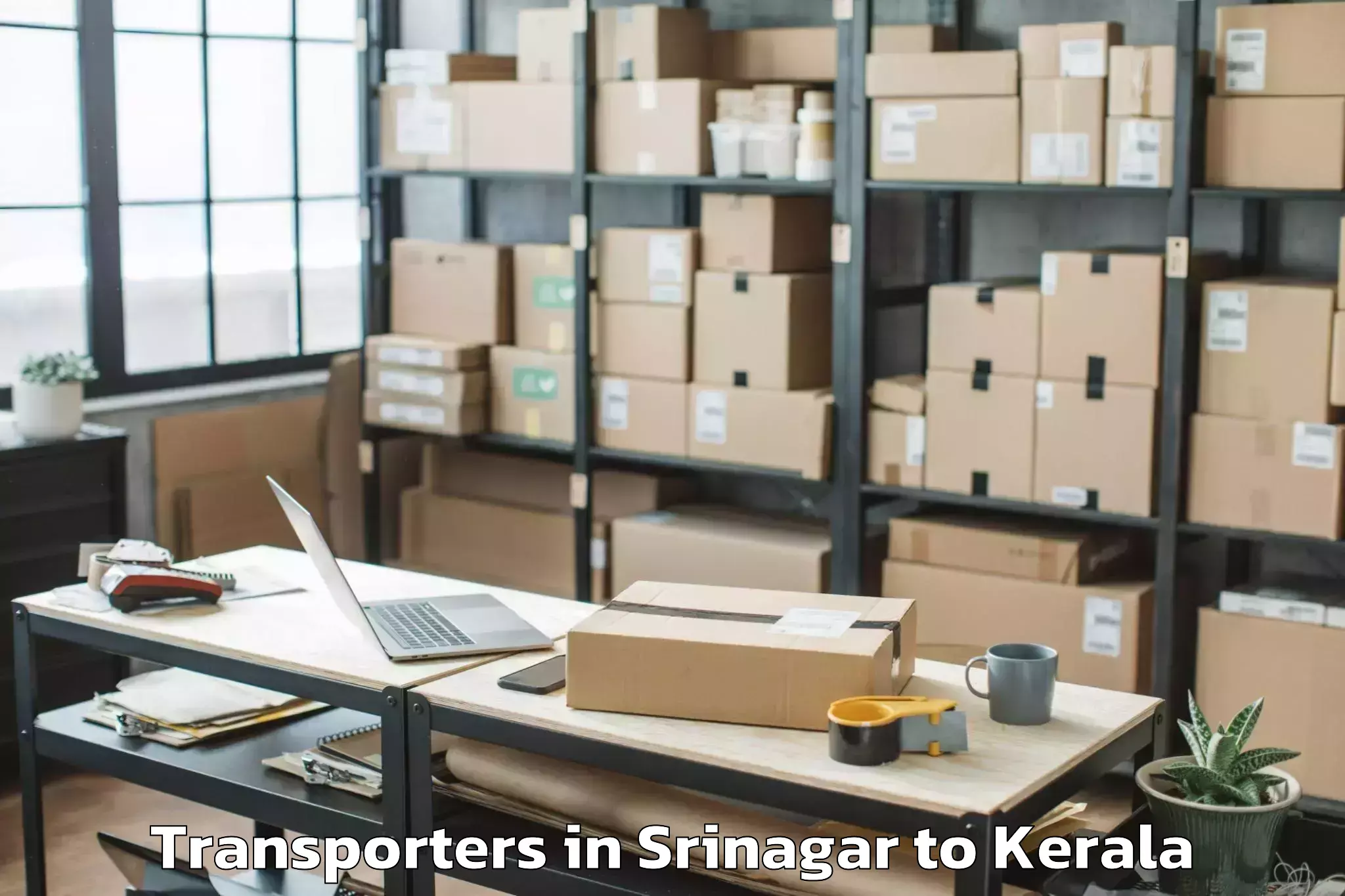 Leading Srinagar to Central University Of Kerala K Transporters Provider